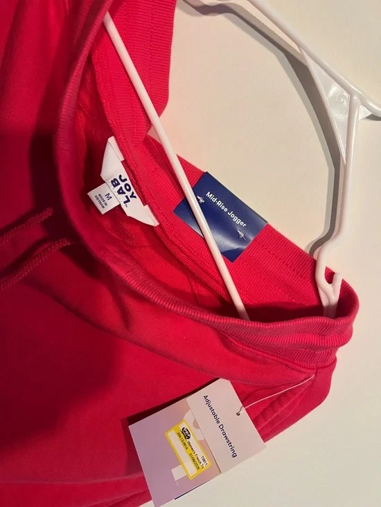 JoyLab Hot Pink Mid-Rise Jogger Sweatpants - Picture 2 of 3